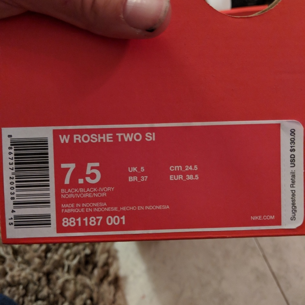 NWT Nike Roshe 2 SI - Black Leather - Picture 6 of 6
